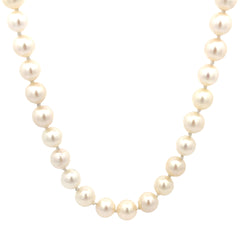 14k yellow gold Akoya Pearl 7.5mm Necklace Certified by GIA # 2185657723