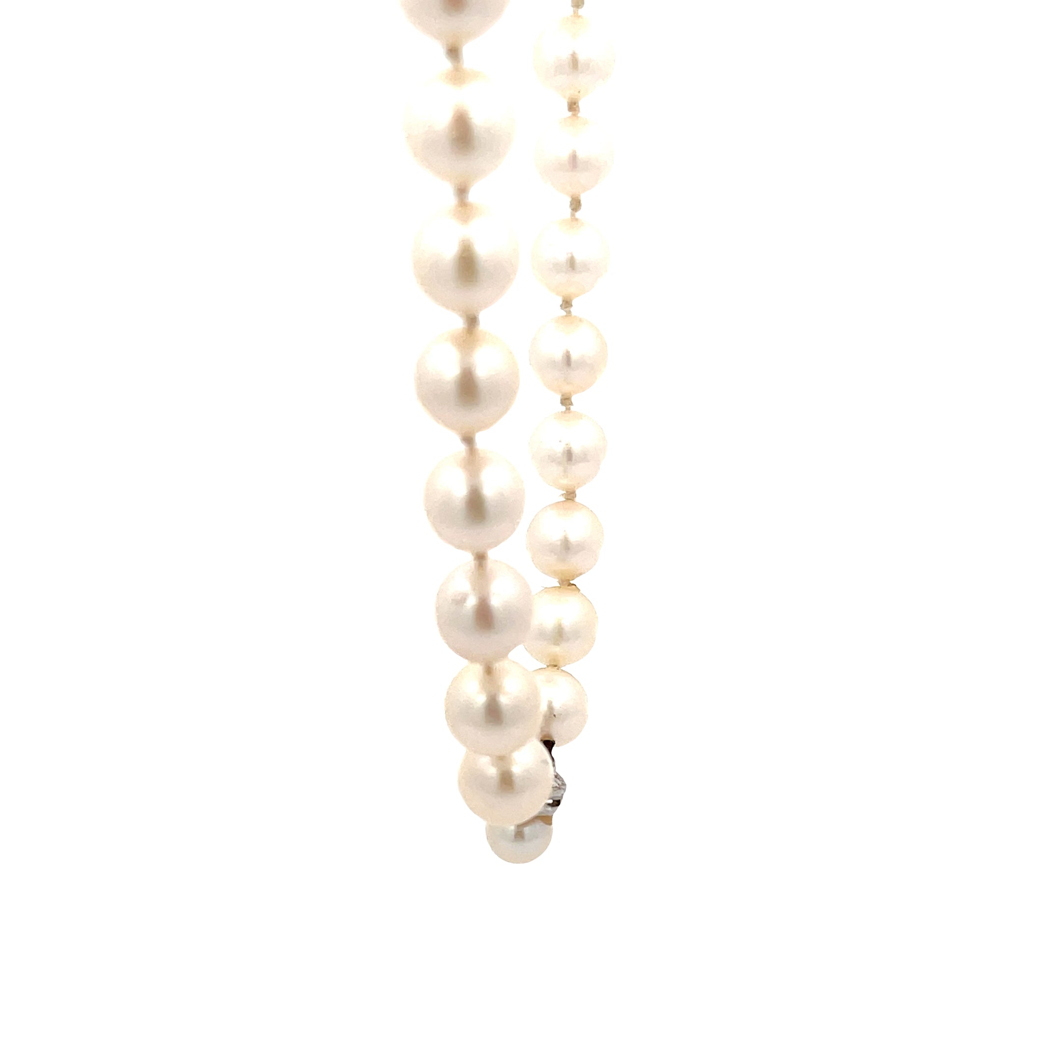 Ladies 14k white gold Cultured Pearl Necklace