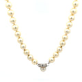 14k White Gold Akoya Saltwater Pearl Necklace Certified By GIA # 2185657467