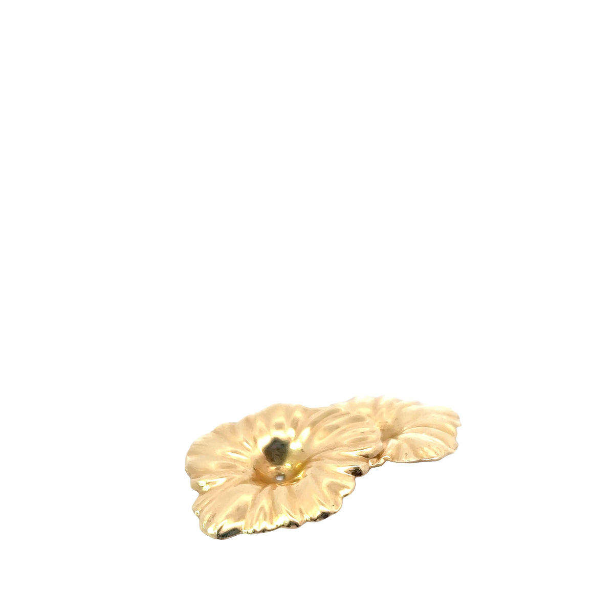 14k Yellow Gold Large Gold Leaf Jackets (For Stud Earrings)