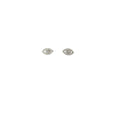 14k White Gold .30ct G SI1 Round Diamond Evil Eye Stud Earrings