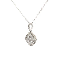 18k White Gold .75ct F VS2 Round Diamond Roberto Coin Pendant