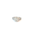18k White Gold 1.20ct D VS2 Round Diamond / .30ct D SI1 Oval Shape Diamond Certified by De Beers Group  #32298930