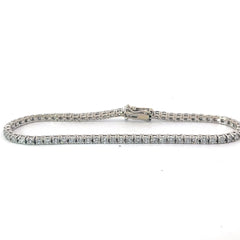 14k White Gold 2.75ct H SI1 Round Diamond Classic Diamond Tennis Bracelet 7"inch