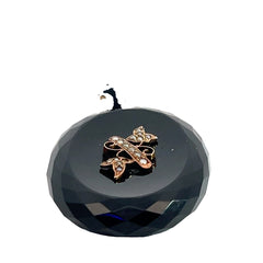 14k Rose Gold Onyx / Seed Pearl 1870's-1915 Vintage Victorian Mourning Picture Frame Pendant