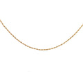 14k Yellow Gold Hollow Rope Chain 1.8 gram 30"inch