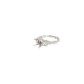 18k White Gold .75ct F VS2 Round Diamond Semi Mount Ring