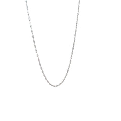 14k White Gold Diamond Cut Disco Chain 2.6 gram 24"inch