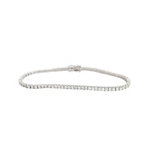 14K WHITE GOLD 3CT G SI1 ROUND DIAMOND TENNIS BRACELET