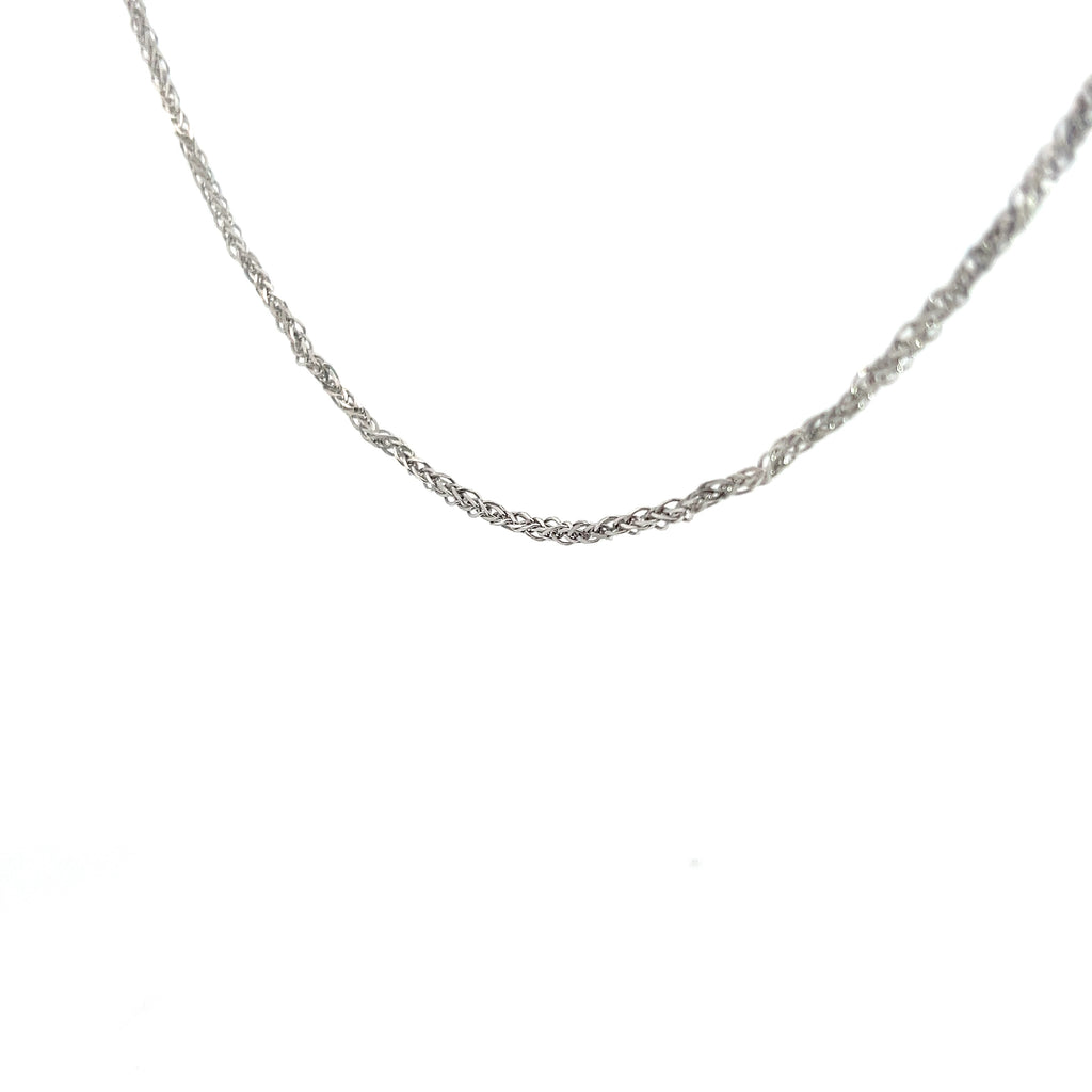 Platinum Wheat Box Necklace 11.1 Gram 20"inch