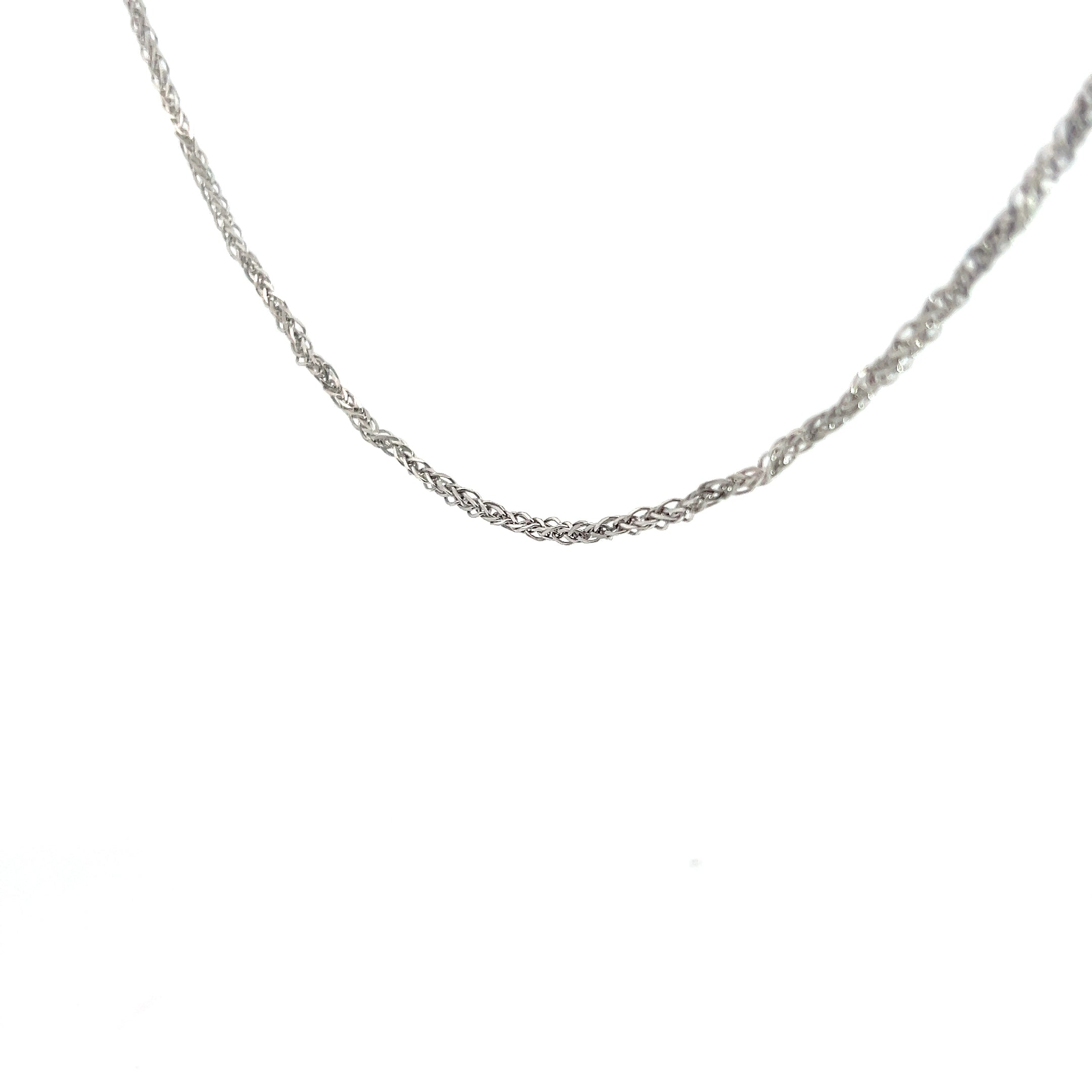 Platinum Wheat Box Necklace 11.1 Gram 20"inch