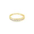 18k White Gold .35ct G VS2 Round Diamond Channel Set Wedding Ring