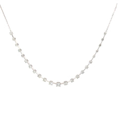 14K WHITE GOLD 3.10CT FVS2 DIAMOND NECKLACE