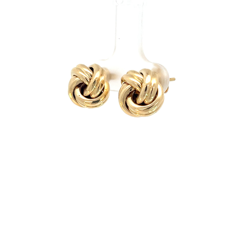 18k Yellow Gold Love Knot Earring 12.5 Gram 4.3 gram