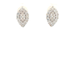 10k Yellow Gold Evil Eye with Cubic Zirconium Stone Stud Earrings