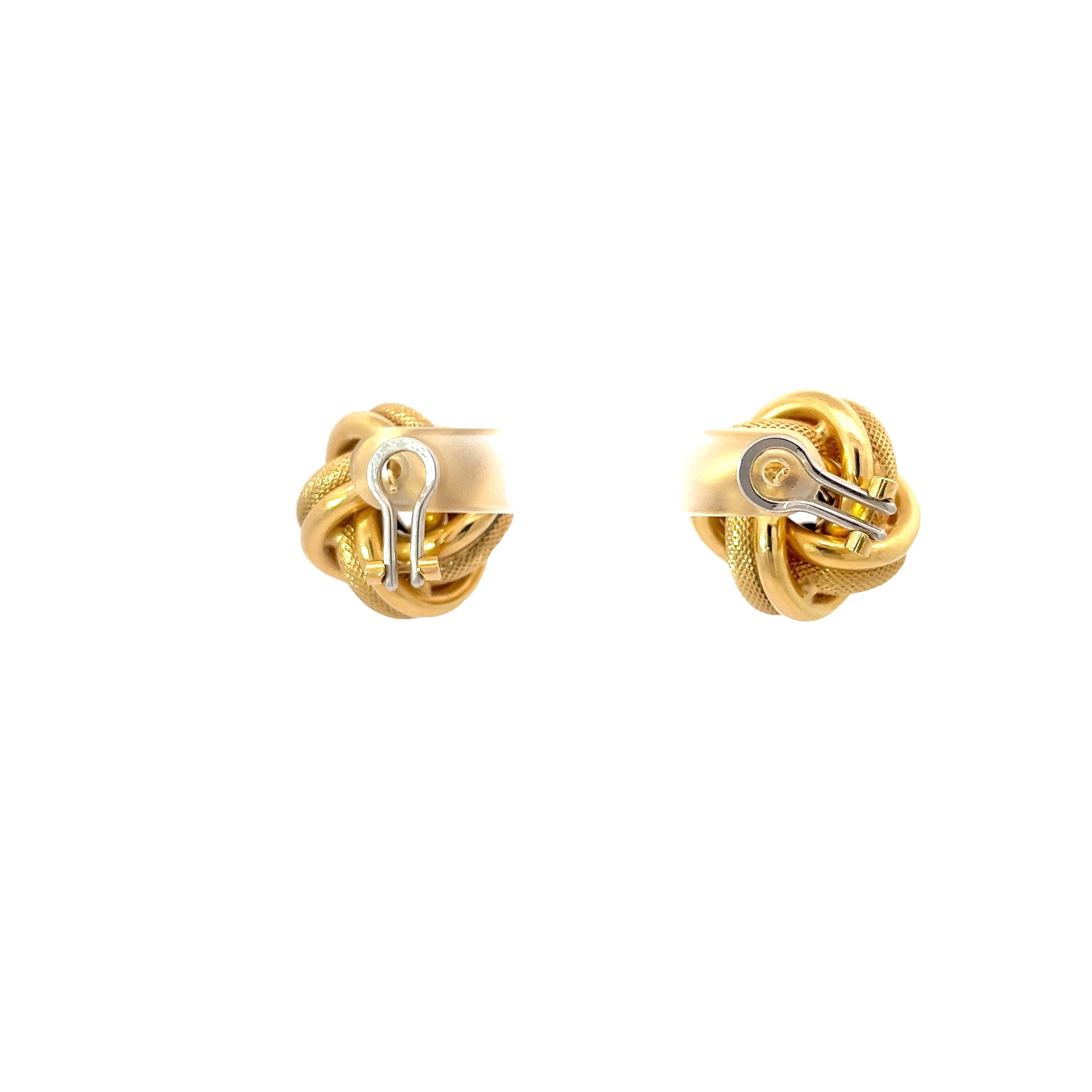 14k Yellow Gold Vintage Love Knot Earrings 11 grams – Latif's Jewelry