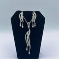 18k White Gold 1.51CT FVS2 Round Diamond Earrings and Pendant Set
