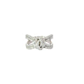 14k White Gold .80ct G SI1 Round Diamond Love Knot Ring
