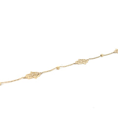 14k Yellow Gold (3) Khamsa Bracelet