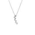 14k White Gold .60ct G SI1 (7) Bezel Set Diamond Pendant