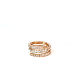 14k Rose Gold 1.65ct F VS2 Round Diamond Eternity Ring