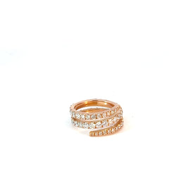 14k Rose Gold 1.65ct F VS2 Round Diamond Eternity Ring