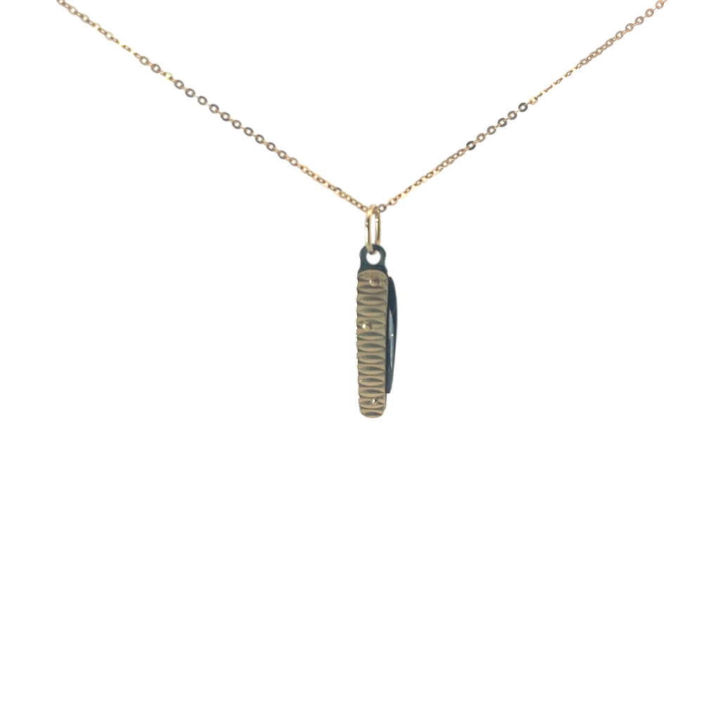 14k Yellow Gold Vintage Pocket Knife Pendant 4.9 gram
