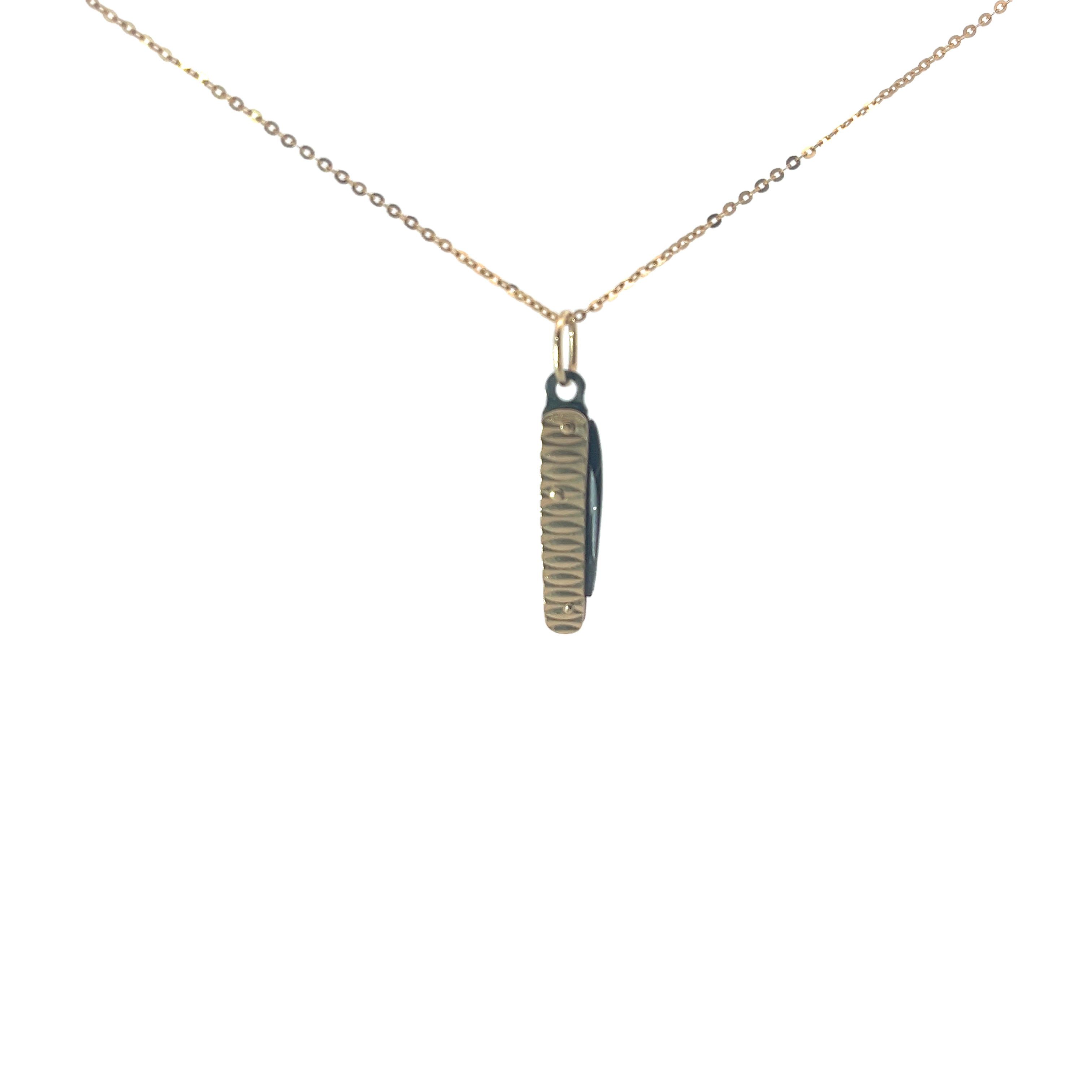 14k Yellow Gold Vintage Pocket Knife Pendant 4.9 gram
