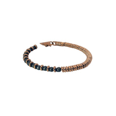 ITAL STAIN AND STEEL MEN  BRACELET