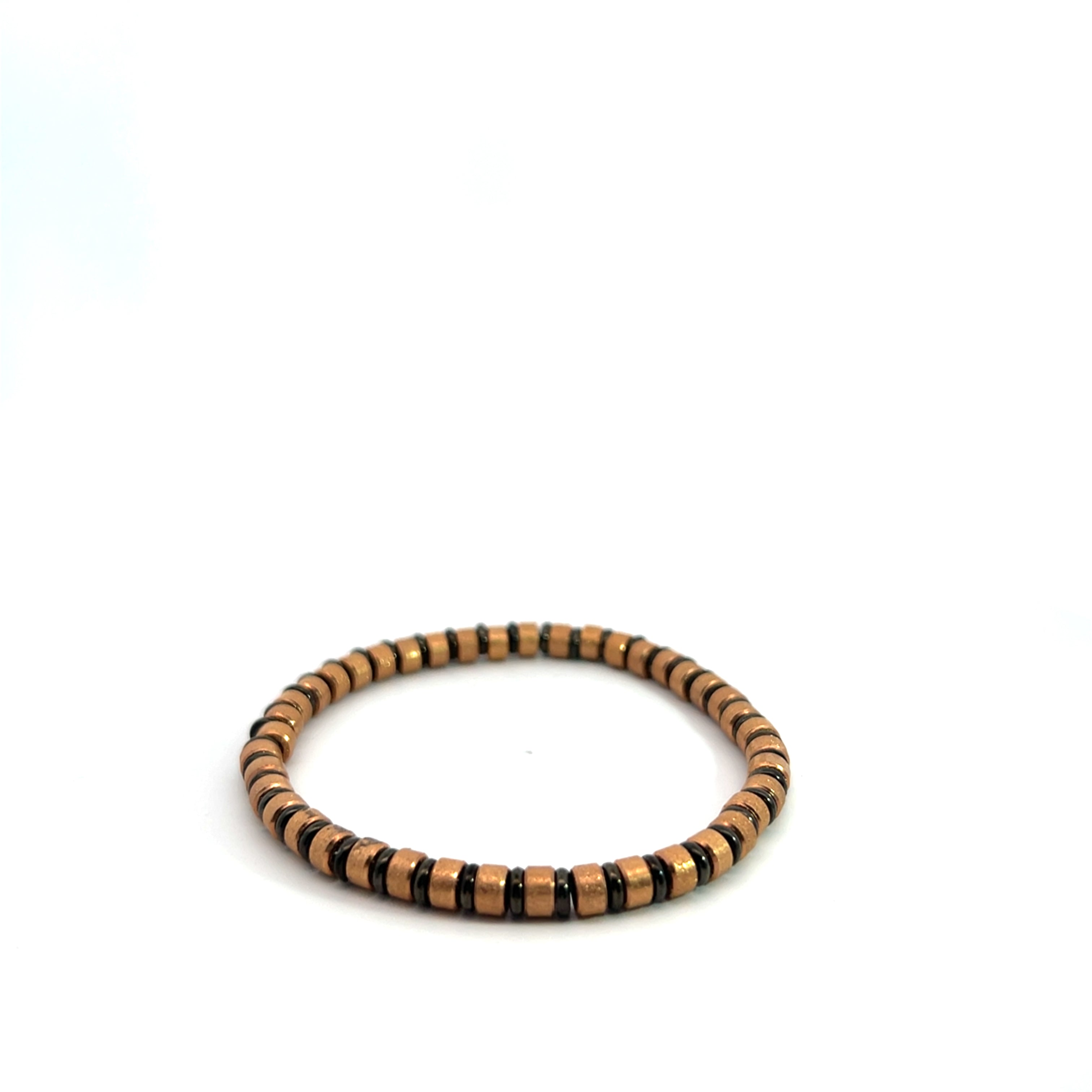 ITAL STAIN AND STEEL MEN  BRACELET