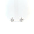 14k White Gold 1.50ct G SI1 Round Diamond 4 Prong Martin Setting Stud Earrings