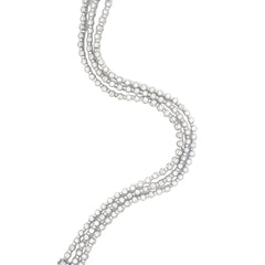 18k White Gold 6.00ct F VS2 Round Diamond 3 strand Bracelet