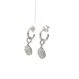 14k White Gold .70ct G VS2 Round Drop Earrings