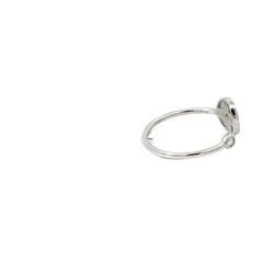 14k White and Yellow Gold .05ct G VS2 LV Stackable Rings