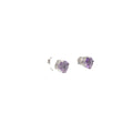 14k White Gold 2.00ct Round Amethyst Stud Earrings