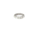 18k White Gold 6.45ct F VS2 Round Diamond eternity Band ring