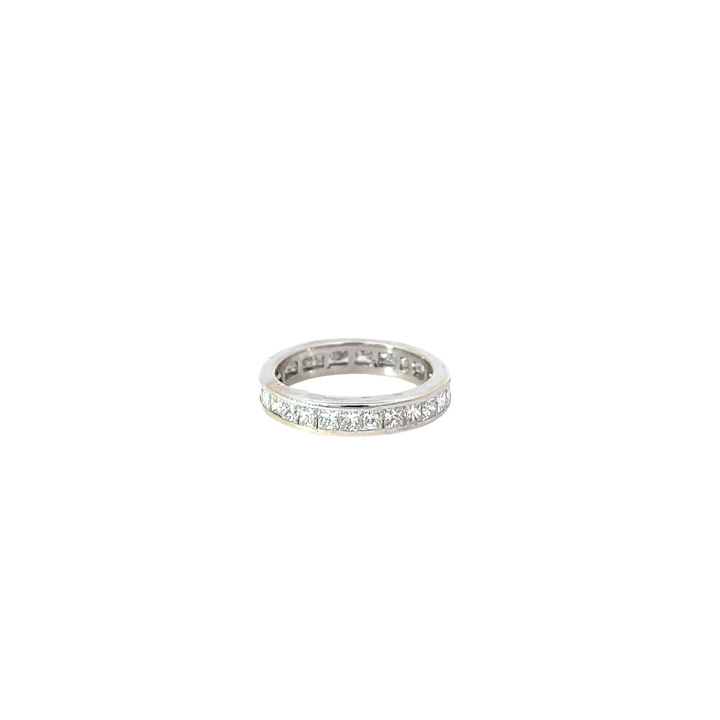 18k White Gold 2.00CT F VS2 Princess Cut Diamond Princess Cut Eternity Band