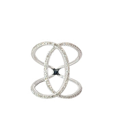 14k White Gold .60ct F SI1 Round Diamond Ring
