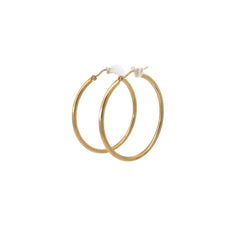 14k Yellow Gold 1.90 gram Thin Hoop Earrings