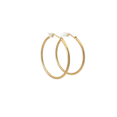 14k Yellow Gold 1.90 gram Thin Hoop Earrings