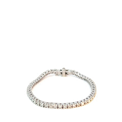 14k White Gold 1.35ct F VS2 Baby Tennis Bracelet  5" inch  Long