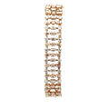 18k Rose Gold 9.16ct H VS2  Baguette and Round Diamond Bracelet