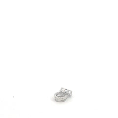 14k White Gold .35ct G VS2 Round Diamond Jackets (For Stud Earrings)