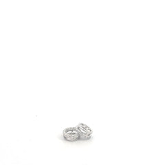 14k White Gold .35ct G VS2 Round Diamond Jackets (For Stud Earrings)
