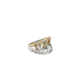 18k Two Toned 1.50ct G SI1 Round Diamond Ring