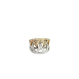 18k Two Toned 1.50ct G SI1 Round Diamond Ring