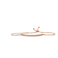14k Rose Gold .40ct G VS2 Round Diamond Bar Bolo Bracelet
