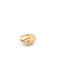 18k Yellow Gold 5.3 Gram Round Ruby On Eyes and Blue Sapphire On Mouth Panther Ring