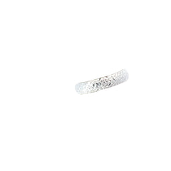 14k White Gold .90 gram Diamond Cut Band