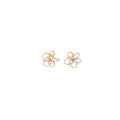 14K YELLOW GOLD TWISTED LOVE KNOT STUDS EARRING 1.30 gram